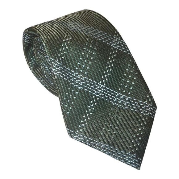 Oscar By Oscar de la Renta Handmade Tie Green Blue - Picture 1 of 8